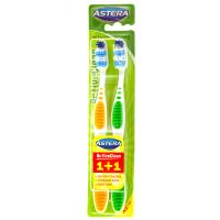 Astera Active Clean Medium 1+1 четка за зъби