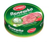 Пилешко в собствен сос Compass, 180 гр.