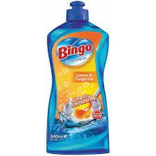 Bingo lemon & tangerine, препарат за съдове, 500мл.