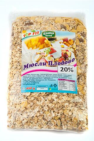 Gama foof Плодово мюсли, 450 гр.