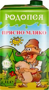 Прясно мляко РОДОПЕЯ 1,5% 1л.