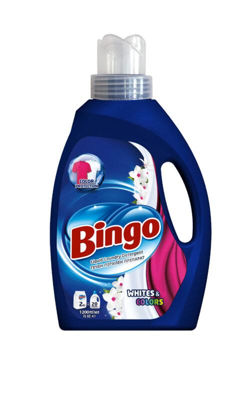 Bingo gel, течен прах за бяло и цветно пране