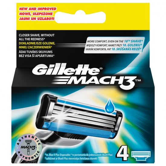 Резервни Ножчета Gillette Mach 3 Regular 4 Бройки