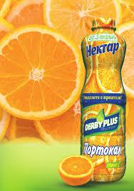Нектар Derby Plus Портокал 1 л.