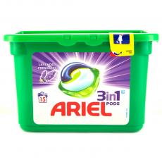 Капсули Ariel 3в1 PODS Лавандула 15 капсули