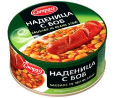 Наденица с боб Compass 300 гр.