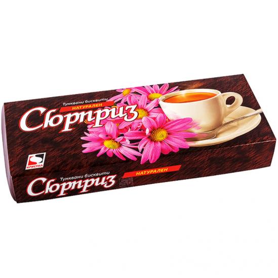 Бисквити Сюрприз натурални, тунквани, 160 гр.