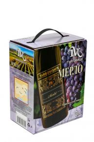 Червено вино Търговище Мерло 3 л.