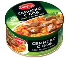 Свинско с боб Compass 300 гр.