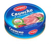 Свинско в собствен сос Compass, 180 гр.