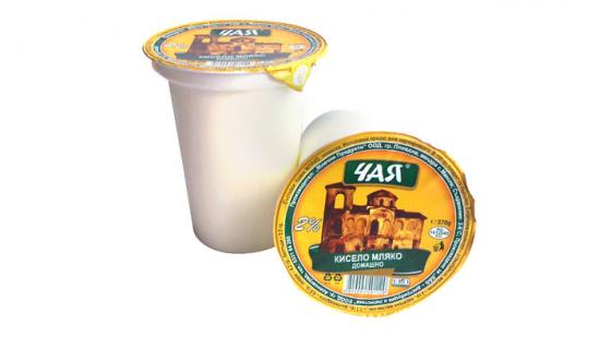 Краве кисело мляко Чая 2 % - 370 гр.
