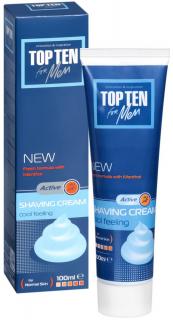 Крем за бръснене Top ten for men, син