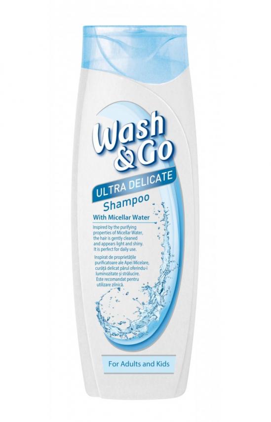 Wash & Go Ultra delicate, micellar water шампоан, 200мл.